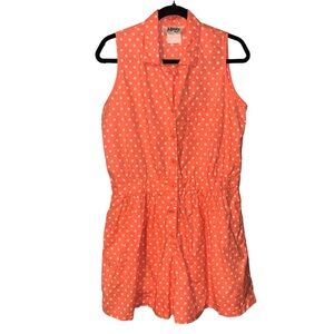 VINTAGE Button Front Romper Shorts Jumpsuit